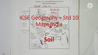 SOIL  ICSE Geography  India  Maps [upl. by Adnek]