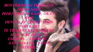 cutiepie lyrical  ae dil hai mushkil [upl. by Lanti]