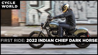 2022 Indian Chief Dark Horse First Ride [upl. by Alleuqram]