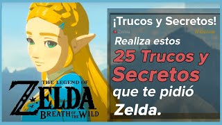 25 TRUCOS y SECRETOS de Zelda Breath of the Wild  N Deluxe [upl. by Grimaud]