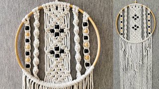 DIY Atrapasueños en MACRAME  paso a paso  DIY Macrame Dreamcatcher Tutorial [upl. by Hiasi445]