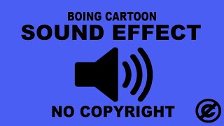 Boing Sound Effect No Copyright All Sounds  Cartoon Sound Effect [upl. by Lleder]