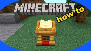 How to Craft and Use a Lectern in Minecraft [upl. by Absa]