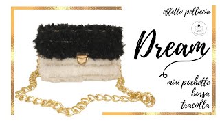 TUTORIAL Tracolla pelliccia su rete quotDreamquot [upl. by Arrimat]