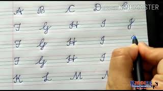 Cursive writing  Capital Letters  Beginners [upl. by Acira]