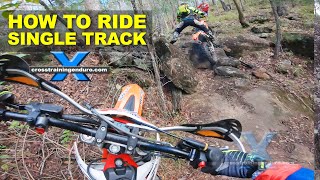 How to ride single track on dirt bikes︱ Cross Training Enduro [upl. by Suelo]