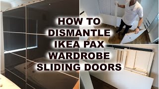 IKEA PAX WARDROBE DISMANTLING [upl. by Henghold]