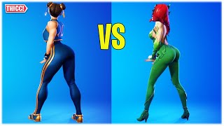 WHO GOT THE BETTER🍑 IN FORTNITE  CHUNLI vs POISON IVY ❤️ [upl. by Godewyn415]