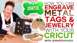 How to Engrave Dog Tags amp Jewelry on a Cricut [upl. by Negris]