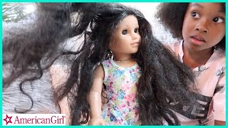 Fixing Sekoras American Girl Dolls Hair [upl. by Cammi]