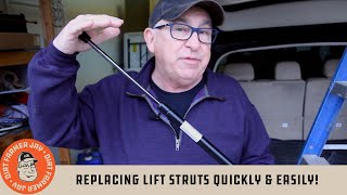 Replacing Lift Struts Quickly amp Easily [upl. by Nazarius]