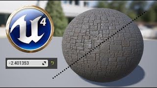 UE4 Tutorial Normal Map Intensity  fast and easy control [upl. by Anonyw]