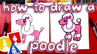 How To Draw A Cartoon Poodle [upl. by Tamer]