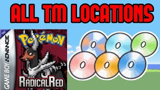 All TM Locations  Pokemon Radical Red [upl. by Anayad873]