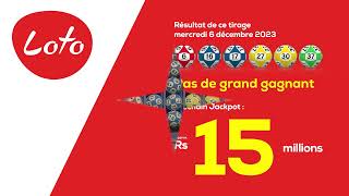 Tirage du Loto  Mercredi 6 décembre 2023 [upl. by Anella]