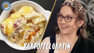 Kartoffelgratin mit der Kartoffelkönigin  Verena die I  Cook doch mal Kartoffel [upl. by Lemrac]