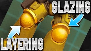 How to do Layering and Glazing  Miniature Painting 101 [upl. by Savick884]