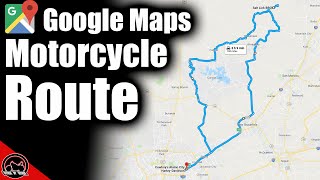 How To Use Google Maps For A Motorcycle Trip or Route [upl. by Ielerol]