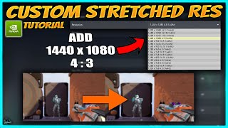 How To ADD CUSTOM Resolution In VALORANT  1440x1080 43 [upl. by Coleen]