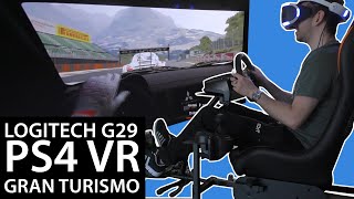 Logitech G29 Racing Wheel PS4 VR Gran Turismo Sport Review [upl. by Sutit]