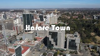 DJI drone Harare city center Zimbabwe [upl. by Leerzej]