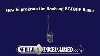 Program the BaoFeng BFF8HP  CHIRP Software  BaoFeng FF8HP programming tutorial [upl. by Bowie]