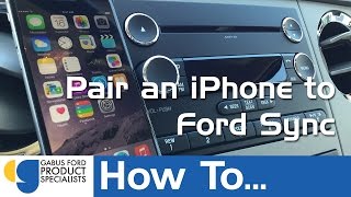 How to Pair An iPhone To Fords Sync System [upl. by Lusa]