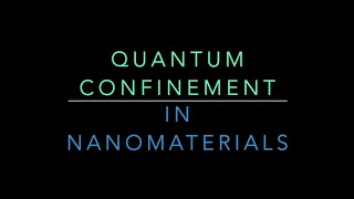 Quantum Confinement  Quantum Confinement in Nanomaterials [upl. by Irolav]