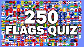 250 Flags Quiz  Flags of the World  Challenge Your Friends [upl. by Rhyne]