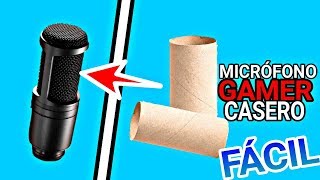 COMO HACER UN MICRÓFONO GAMER CASERO PARA YOUTUBE FACIL Y RAPIDO [upl. by Maxama]