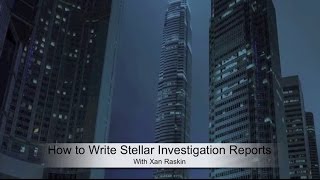 How To Write Investigation Reports [upl. by Dardani10]