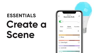 How to Create a Scene on Nanoleaf Essentials  Nanoleaf [upl. by Breen795]