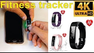 Review and how to set up a generic fitness tracker with VeryFitPro app  Amazon [upl. by Claybourne]