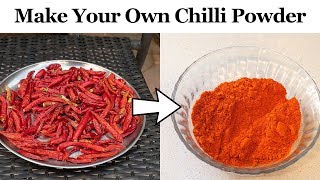 You Can Do It  How To Make Chilli Powder From Harvested Chilli Peppers  Chillies [upl. by Man]