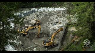 Dam removal timelapse on Washingtons Middle Fork Nooksack River 2020 [upl. by Aihsekram550]