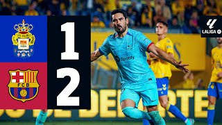 LAS PALMAS 1 vs 2 FC BARCELONA  LALIGA 202324 MD19 [upl. by Houser]