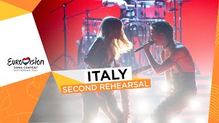 Måneskin  Zitti E Buoni  Second Rehearsal  Italy 🇮🇹  Eurovision 2021 [upl. by Etrem443]