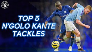 Ngolo Kantes Defensive Masterclass  Top 5 Tackles [upl. by Sarad]