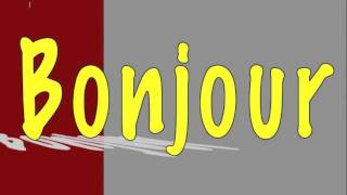 Learning french for children  song Bonjour et merci [upl. by Animsaj]