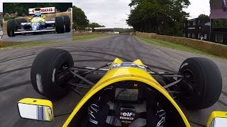 Drivers Eye Williams FW13B at Goodwood [upl. by Eivod]