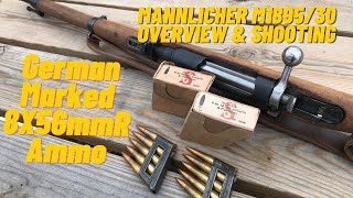 Mannlicher M189530 Overview amp Shooting  1938 German Marked 8X56mmR Ammo [upl. by Suhpesoj]