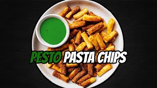 PESTO PASTA CHIPS 🍀🤔 [upl. by Bartel504]