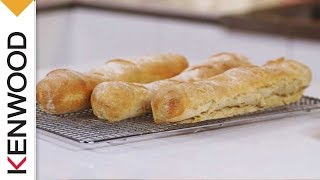 Baguettes Recipe  Demonstrated with Kenwood Chef Titanium [upl. by Mann]