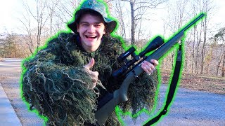 Ghillie Suit Squirrel Hunting BAD IDEA [upl. by Joerg]