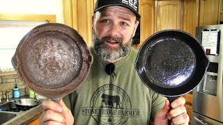 Everything you need to know about CAST IRON cookware seasoning and restoration [upl. by Milak]