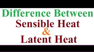 Difference Between Sensible Heat and Latent Heat [upl. by Everara]