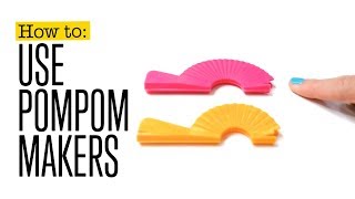 How to use pompom makers [upl. by Otrepur357]