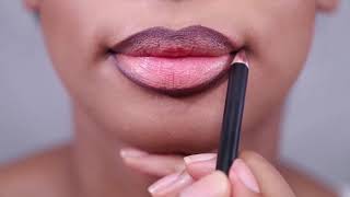 Gloss amp Lip Liner Application [upl. by Anirtik]