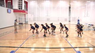 Shuffling Drill  Volleyball Drill [upl. by Gilboa260]