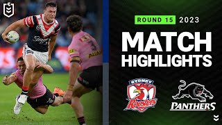 NRL 2023  Sydney Roosters v Penrith Panthers  Match Highlights [upl. by Aihsein427]